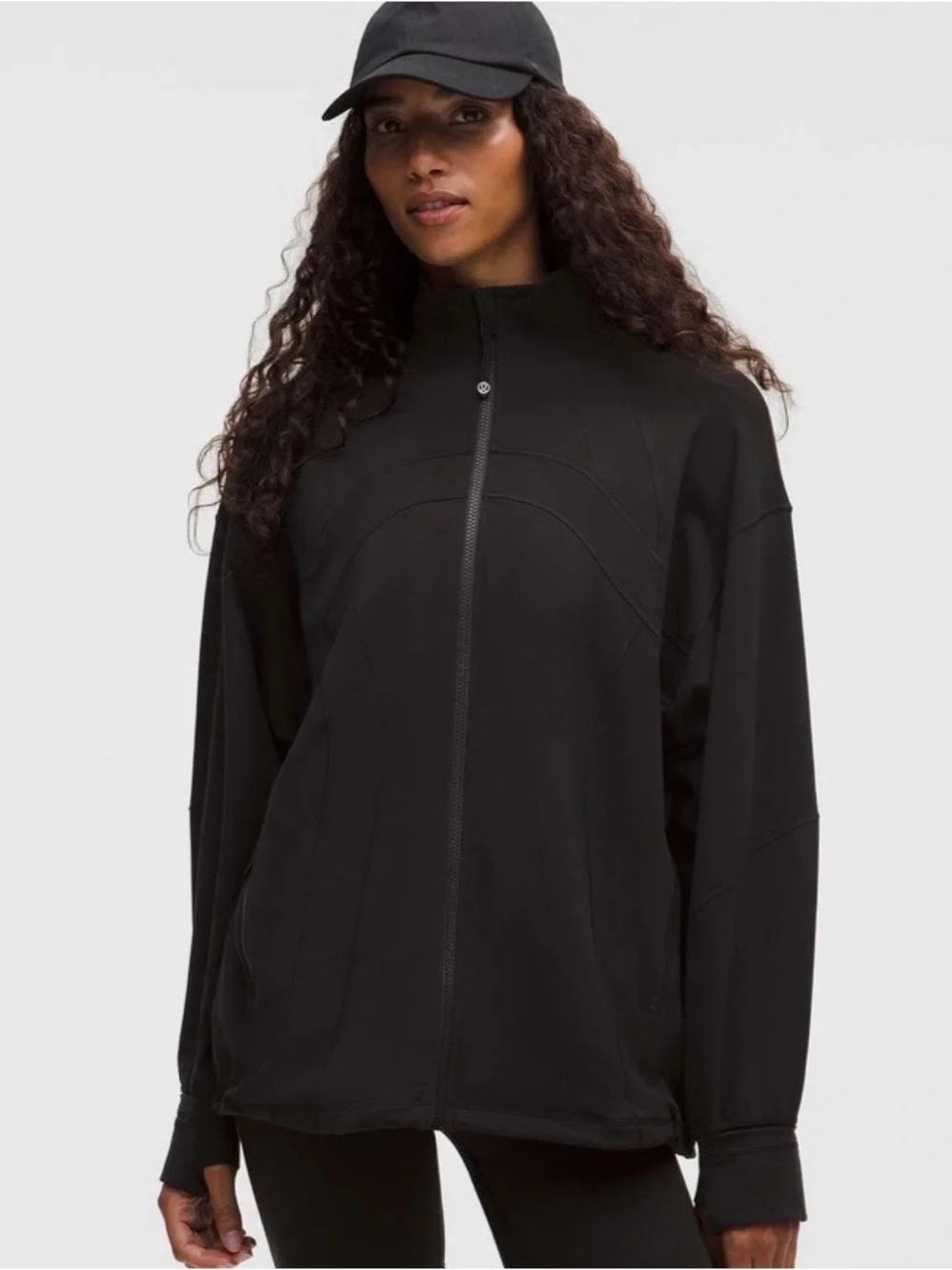 NWT Lululemon Define Oversized Black Zip Up Jacket (Swift) Size 8